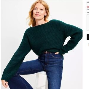 Ribbed Boatneck Sweater
